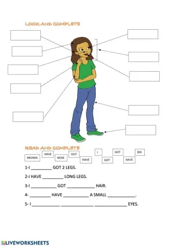 Parts of the body- i have got