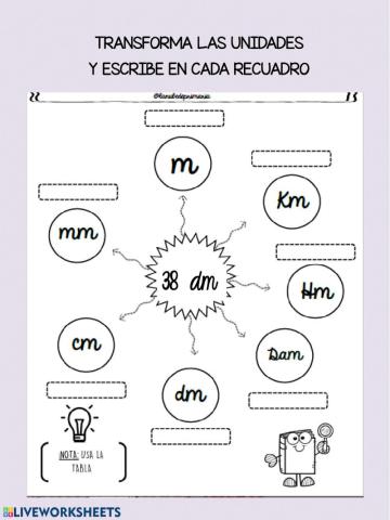 Cambio de unidades de longitud, masa y capacidad