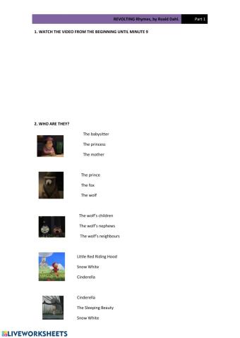 Revolting Rhymes part 1 (1 of 3)