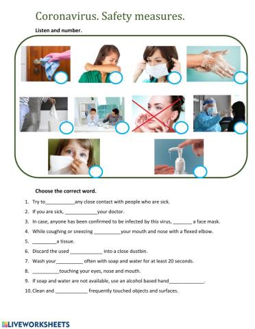 listening about measures to avoid coronavirus