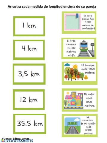 Cambio de unidades de longitud