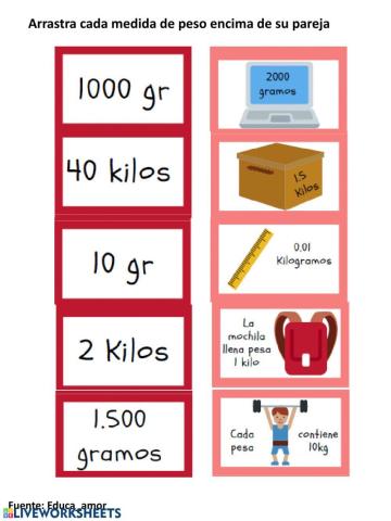 Cambio de unidades de masa.