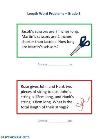 Length Word Problems