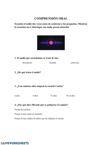 Comprensión oral