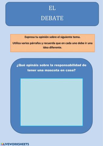 El debate