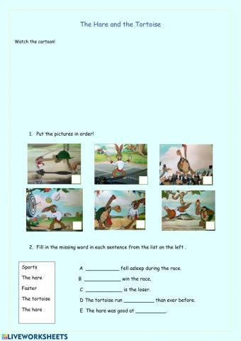 The hare and the tortoise