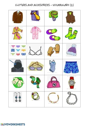 Clothes and accesories