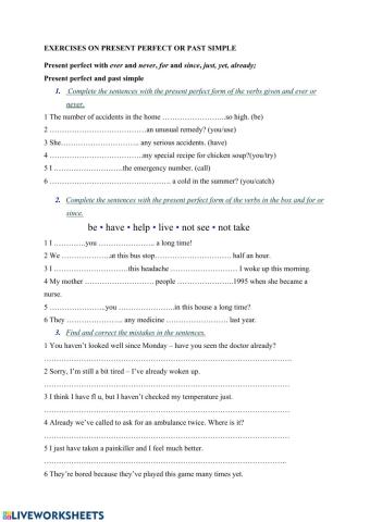 Present perfect vs past simple