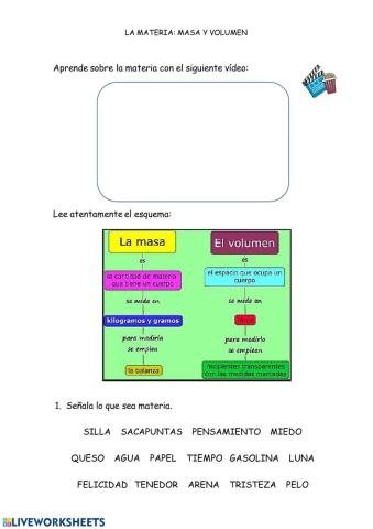 La materia: masa y volumen