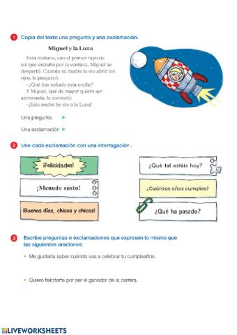 Signos de interrogación y de exclamación