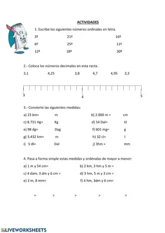 Repaso 4º Matemáticas