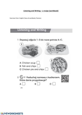 Listening and writing - ECa2 workbook