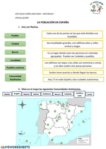 La población de España