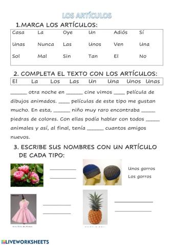 Los artículos