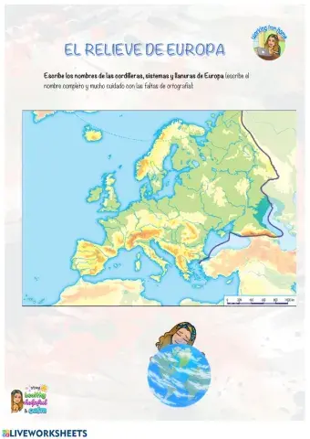 Sociales - El relieve de Europa