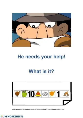 Secret messages: colours, numbers, animals, clothes, food, house and school.