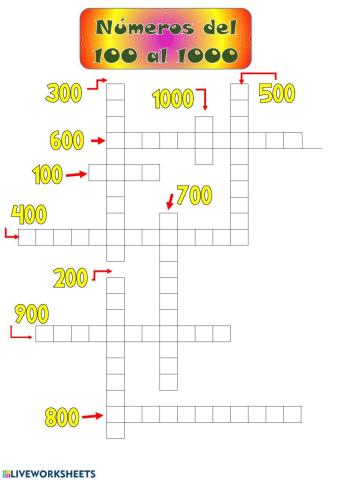 Escritura de númeroas hasta el 1000