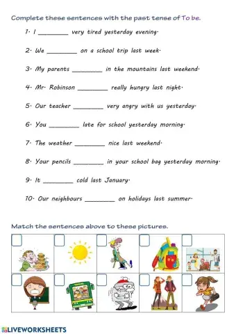 TO BE - past tense 1