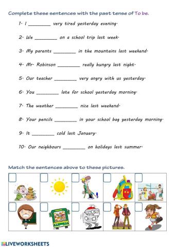 TO BE - past tense 1