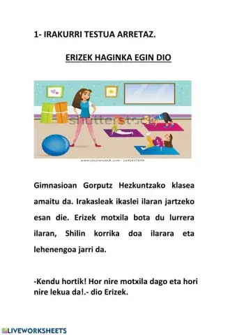 Erizek haginka egin dio