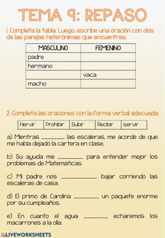 Repaso TEMA 9