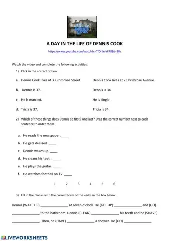 A day in the life of Dennis Cook