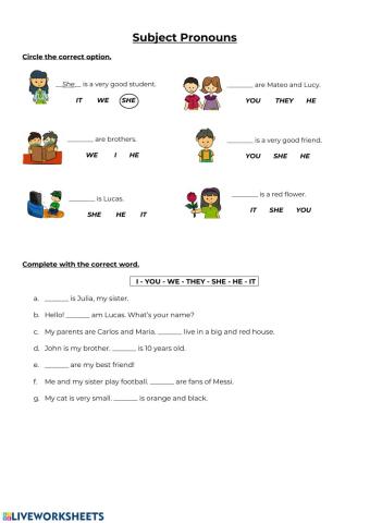 Subject Pronouns