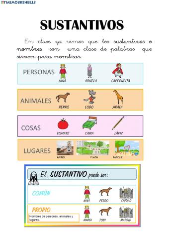 Repaso sustantivos y verbos