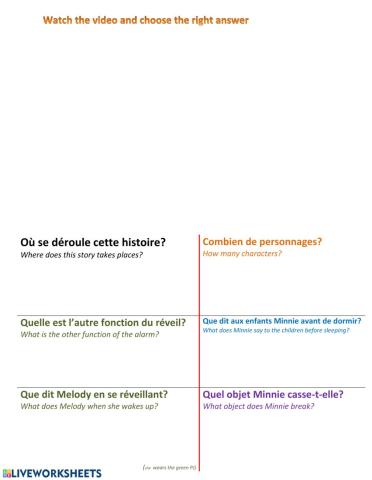 Listenning comprehension-écoute-French