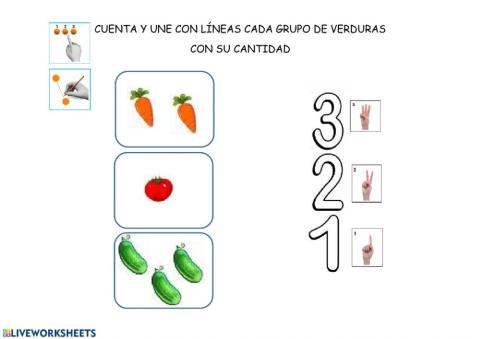 Contar verduras