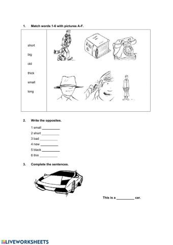 Adjectives and objects