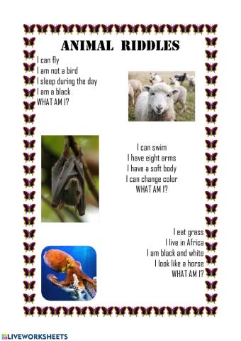 Animal Riddles