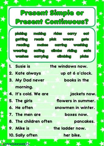 Present Simple or Present Continuous