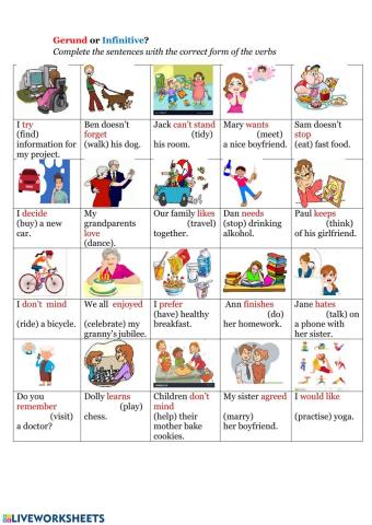 Gerund or Infinitive