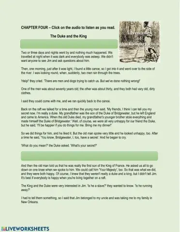 The Adventures of Huckleberry Finn Chapter 4