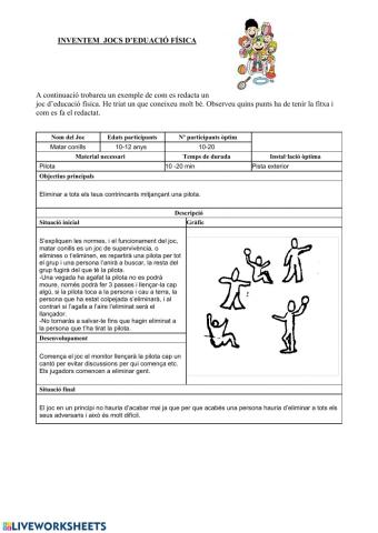 Creem jocs d'educació física