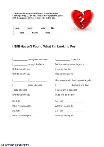 I Still Haven't Found What I'm Looking For