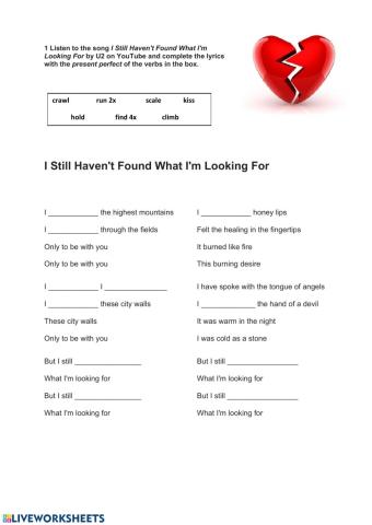 I Still Haven't Found What I'm Looking For