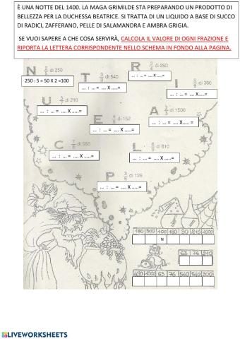 Frazione di un numero