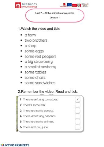 Lesson 1 Unit 7 English 3º