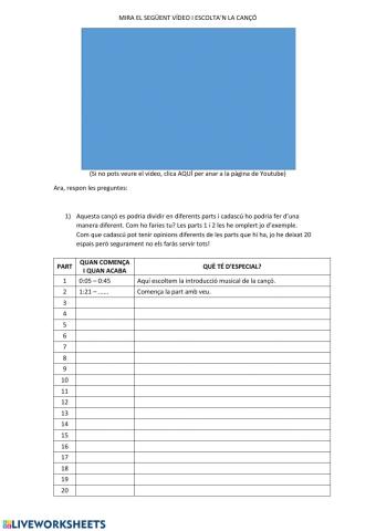 Ghost Love Score (Anàlisi de caçons)