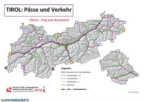 Tirol: Pässe und Verkehr
