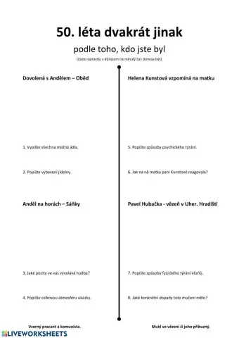 50. léta dvakrát jinak