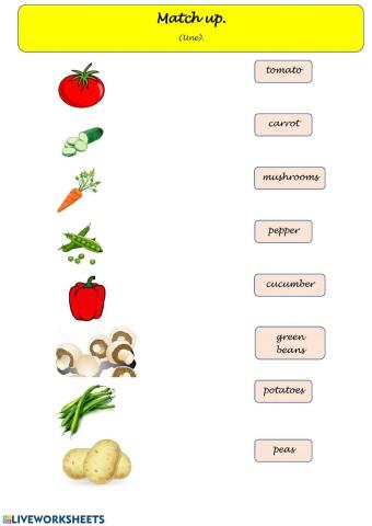 Vegetables: Match up