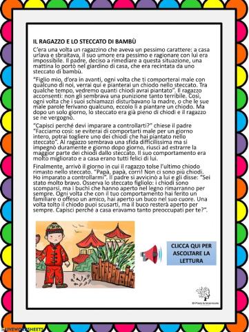 Il ragazzo e lo steccato di bambù