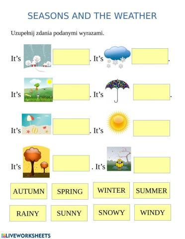 Seasons and weather