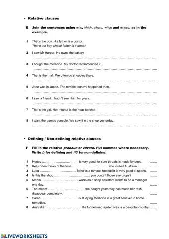 Relative Clauses, both, neither, none