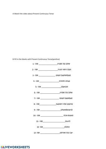 Present Continuous Tense