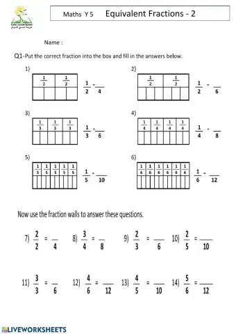 Equivalent Fractions
