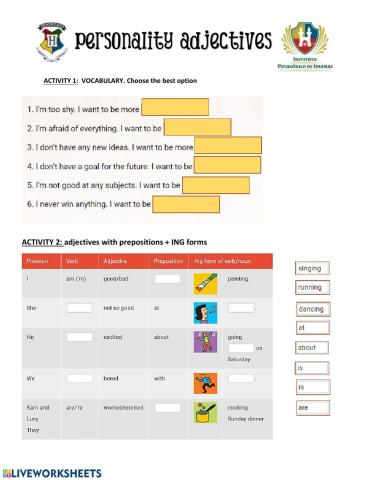 Adjectives+prepositions (beyond a2+)